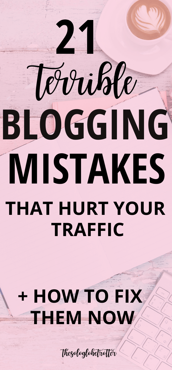 Amateur Blogging Mistakes