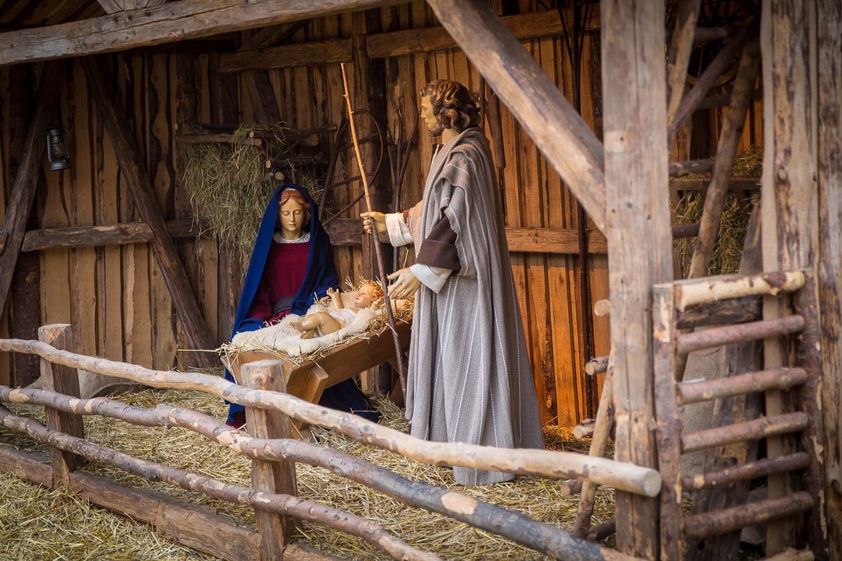 Christmas nativity scene