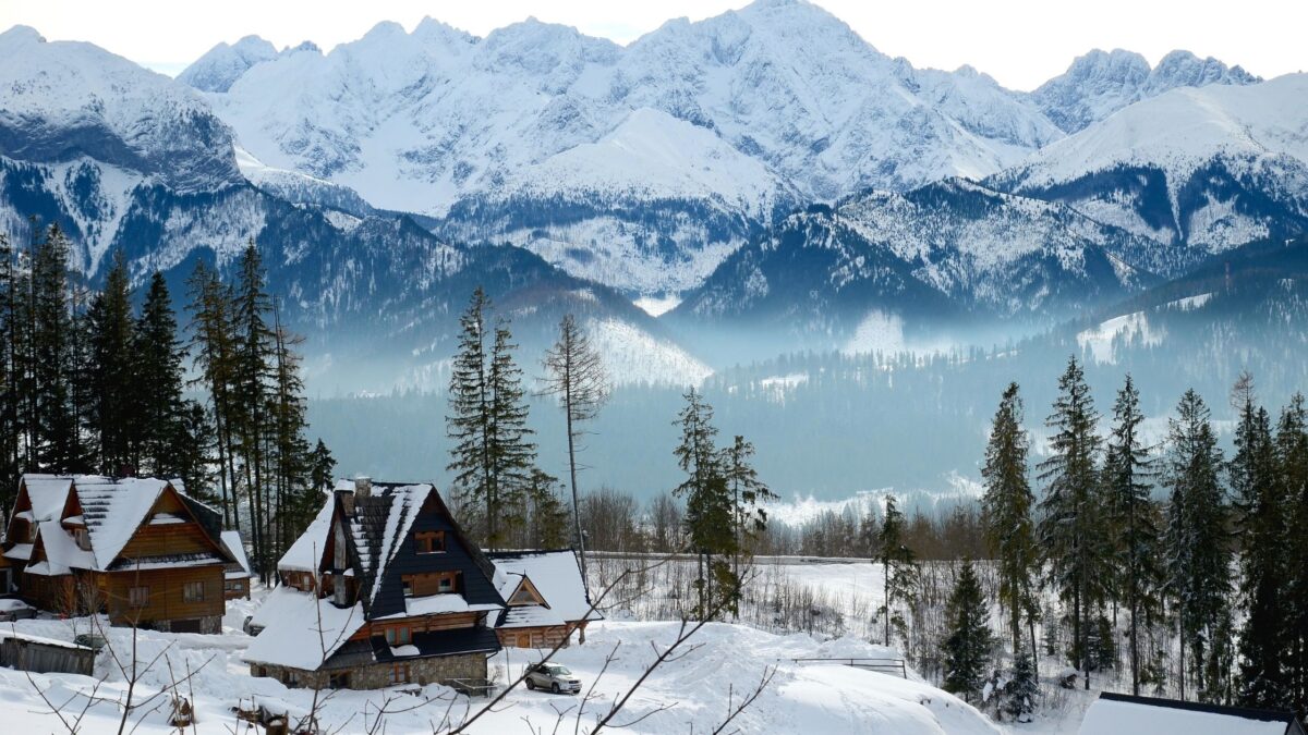 mountains in poland in winter