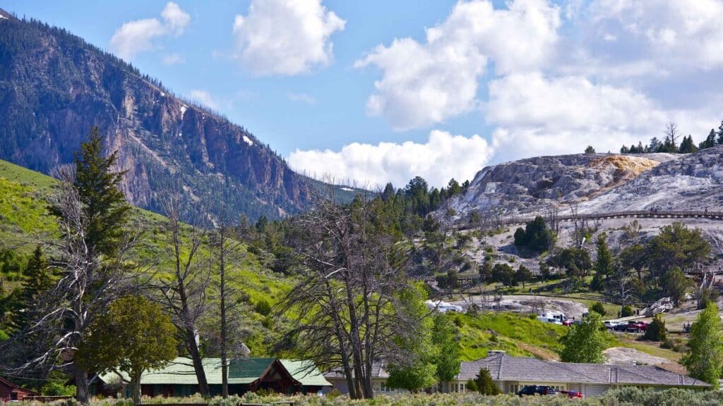 mammoth hot springs california