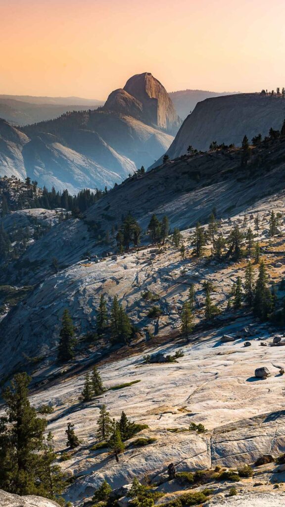 Yosemite valley view sunset