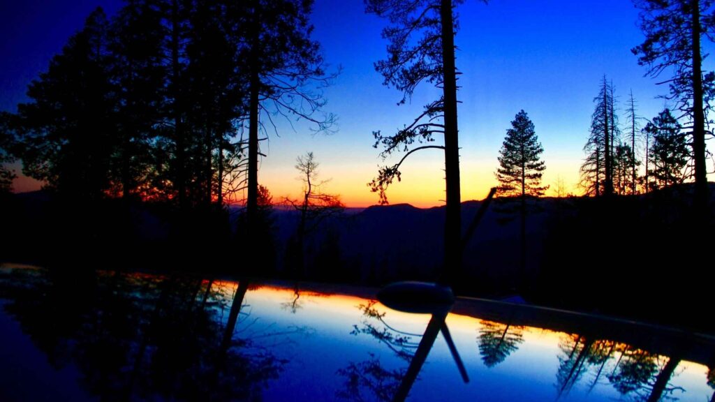 beautiful Yosemite sunset
