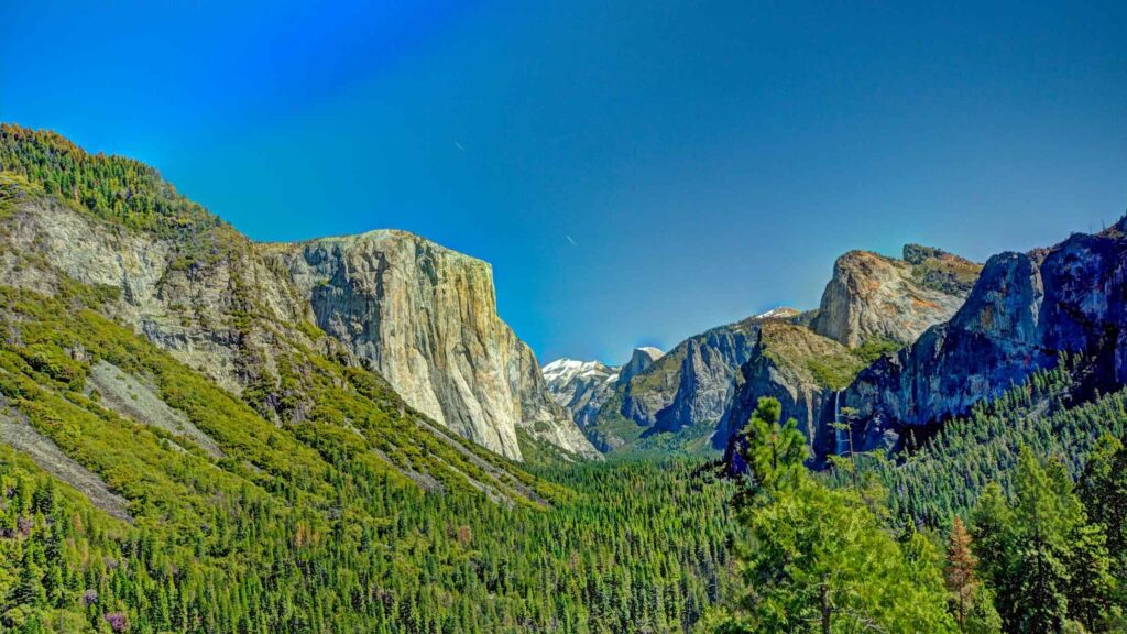 Yosemite tunnel view sunset